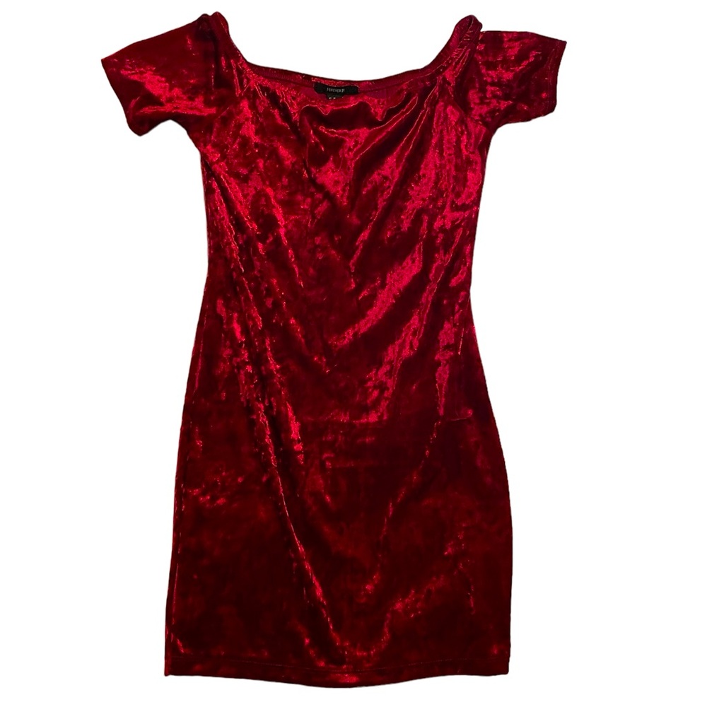 BOGO Medium crushed velvet mini dress - Forever 21 - EUC